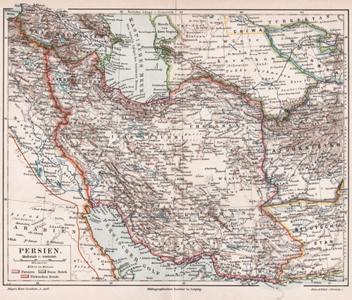 Persia Afghanistan Beluchistan 1891